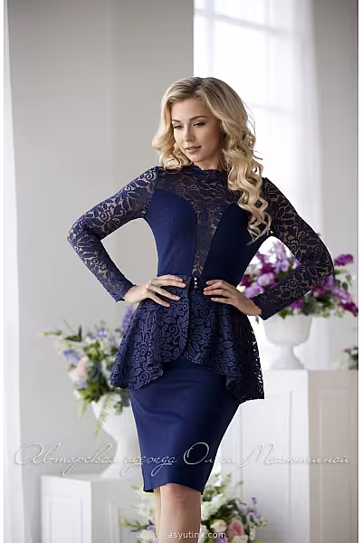 Платье "Dark blue"