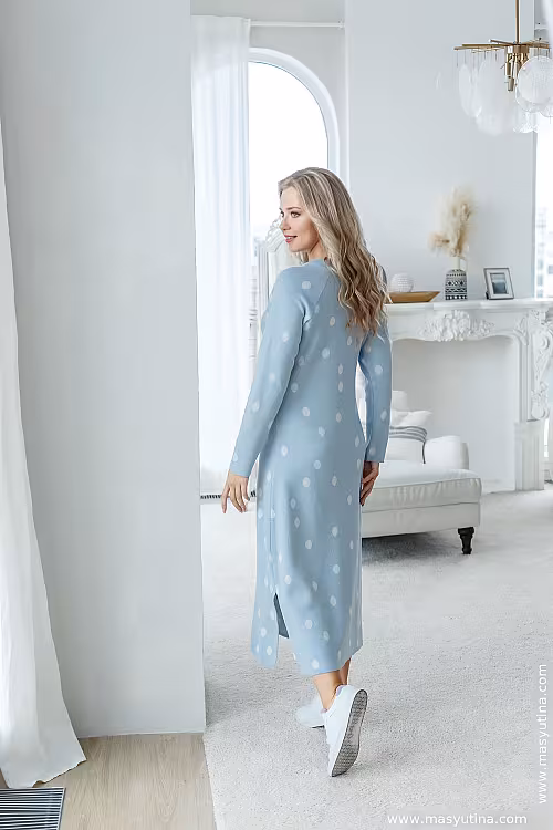 Платье "Горошинка" blue